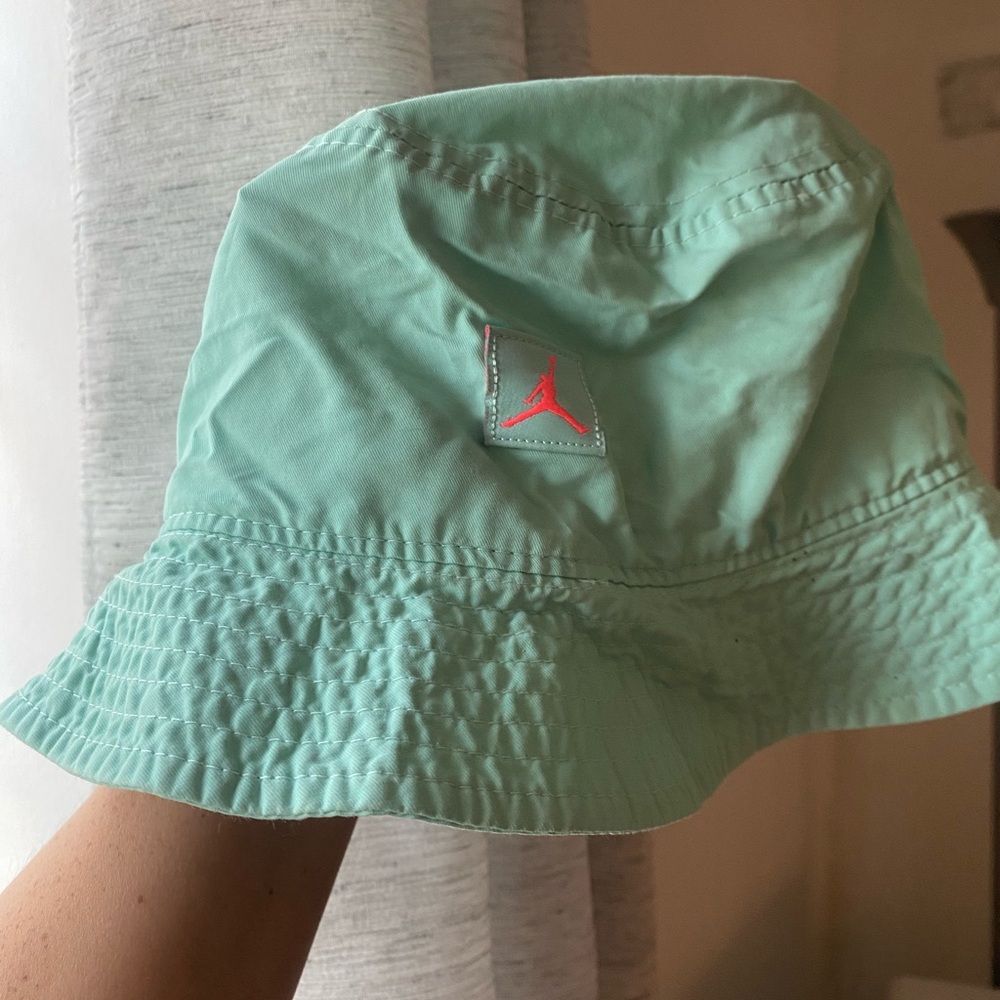 Mint Green Jordan kid’s Bucket Hat with Logo